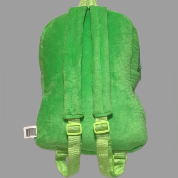 NEW Pack Mates Fuzzy Backpack, Embroidered, Glittery “OMGosh”, Green - Picture 7 of 13